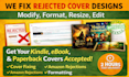 fix rejected book cover format resize modify for amazon KDP