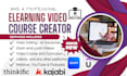 edit online courses and elearning videos, zoom, loom, webinar video
