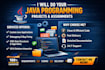 do smart java programming, java projects, assignments and bug fixing