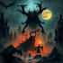 horror and dark fantasy illustrations