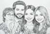 draw realistic family portrait