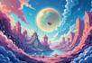 create a stunning cartoon background