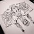 custom an abstract black tattoo design