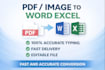 convert image pdf to editable word excel
