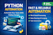write python scripts to automate tasks, data processing, and workflows