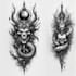 make a personalized tribal tattoo illustration