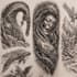 custom an abstract black tattoo design
