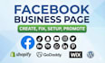 create and setup facebook business page