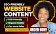 do website copywriting with seo website content and write website content copy