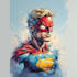 design an amazing superhero pop art