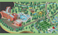 design 3d isometric, festival, event, map illustrations campground site plan