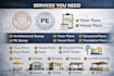 architectural, structural, mep for city permit with architectural stamp