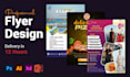 do a high converting, custom flyer design within 12 hours