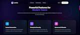 create a modern interactive landing page with nextjs