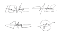 design professional handwritten signature cursive autograph logo