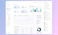 design modern saas dashboard, CRM and admin panel UI in figma