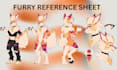 draw furry reference sheet fursona ref sheet furry art character design