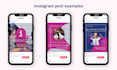 design a clean and professional instagram post