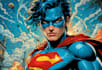 design an amazing superhero pop art