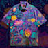 draw psychedelic, stoner rock, trippy art style logo