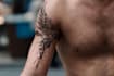 custom an abstract black tattoo design