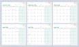 do desk yearly wall calendar or planner design