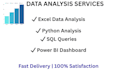 do data analysis using python , excel and sql