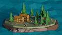 make game ready low poly assets and props stylized 3d scene