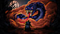 draw pixel art scene and background for your game