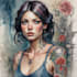 draw tattoo design anime new school realis style