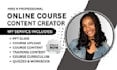 online course content, ppt, workbook coursework, elearning video course creation