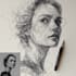 your scribble art portrait with my line art