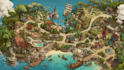 illustrate a charming custom map