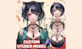 draw and rig a custom live 2d vtuber model, vtuber rigging, vtuber commission