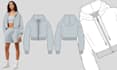 design fashion technical tech pack and flat sketch