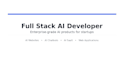 develop ai website, ai chatbot, ai mobile app, ai saas full stack development