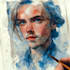 create a watercolor portrait
