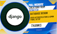 develop a secure python django web application