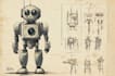 draw amazing character mecha robot illustration