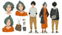 draw anime character design sheet