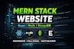build custum website, business website development as a full stack web developer