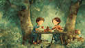 digital watercolor children book illustration