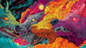 do amazing psychedelic and trippy illustration