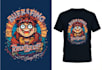create custom vintage cartoon mascot and tshirt design