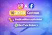 write engaging instagram and facebook captions in bulk
