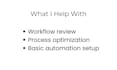 optimize and automate your internal workflows and reporting