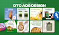 design high converting static ads banner design creative for meta