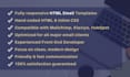 code a clean responsive HTML email newsletter