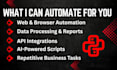 build python scripts and ai automation to save your time