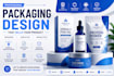design professional product packaging and 3d box mockups